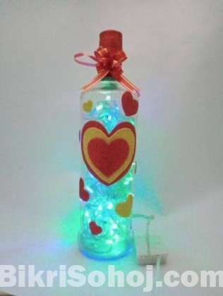 LED Night Fairy String Light Bottle Table Lamp